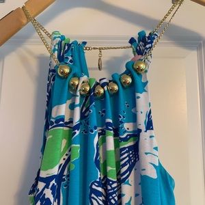 Floral Lily Maxi Halter Dress